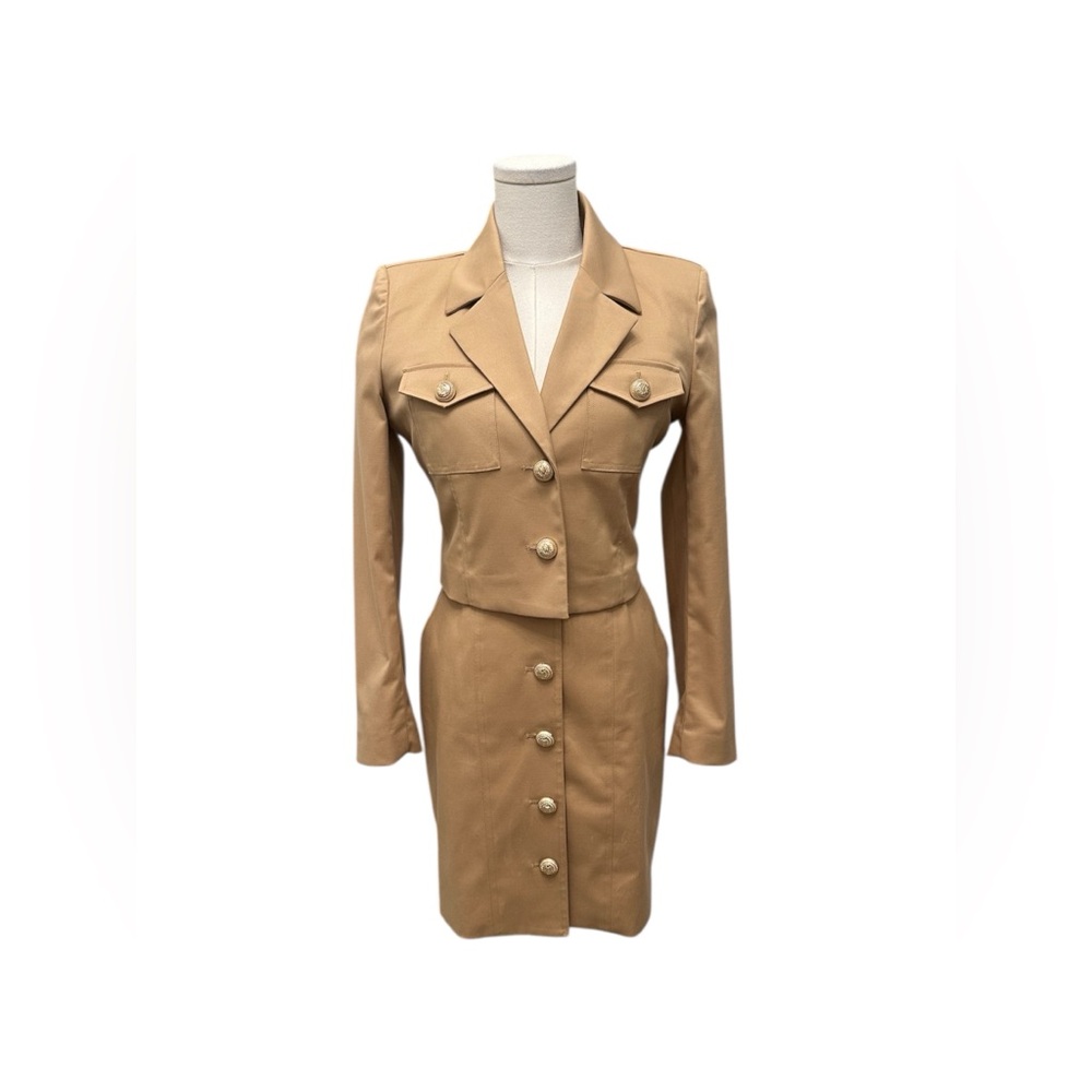 GENERATION LOVE Biel Dress Safari Military Style Taupe Size 2 NWOT $385 MSRP - Picture 11 of 14